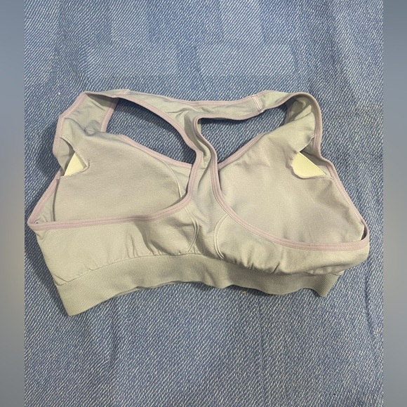 NIP Lavender T-Back High Impact Racerback Padded Push Up Sports Bra - Picture 2 of 6